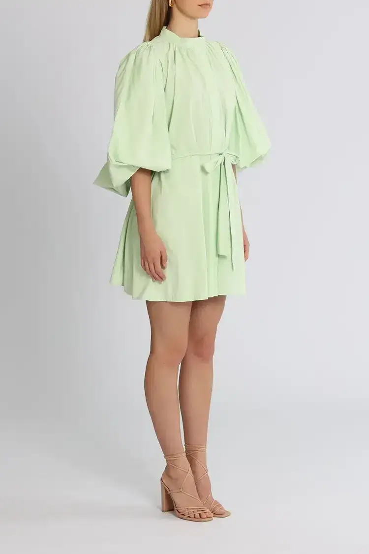 Camilla and Marc Kyra Mini Dress in Sour Apple Green Size 8 - Image 2