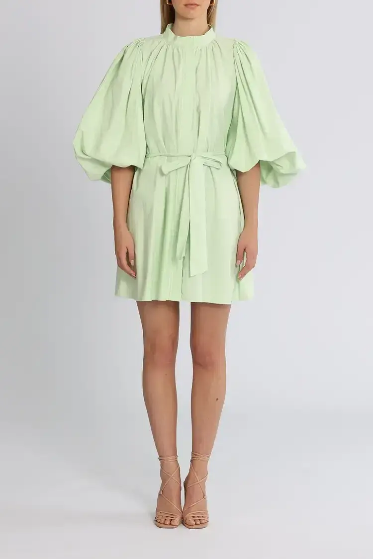 Camilla and Marc Kyra Mini Dress in Sour Apple Green Size 8 - Image 1