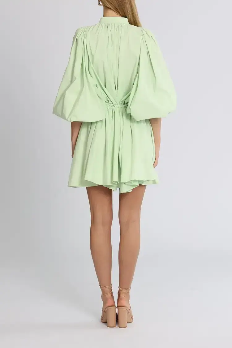 Camilla and Marc Kyra Mini Dress in Sour Apple Green Size 8 - Image 3