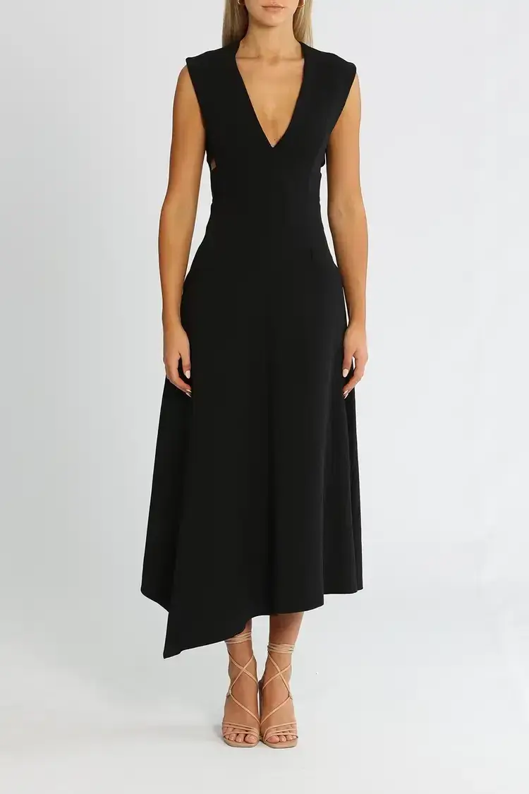 Camilla and Marc Aberdeen Midi Dress in Black Size 6 - Image 1