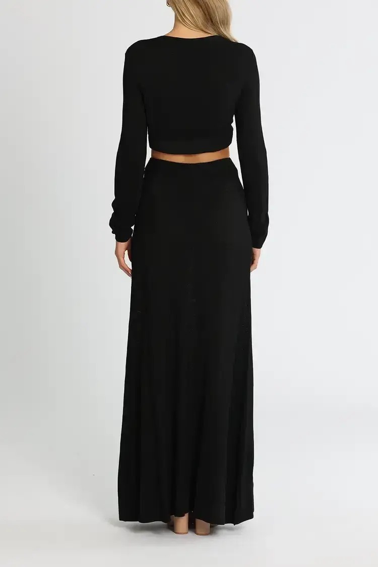 Camilla and Marc Alvar Knit Dress in Black Size 6 - Image 3