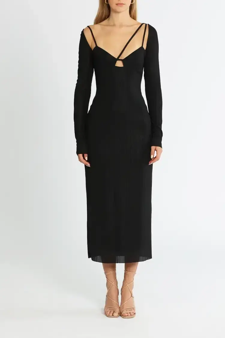 Camilla and Marc Verner Midi Dress in Black Size 10 - Image 1