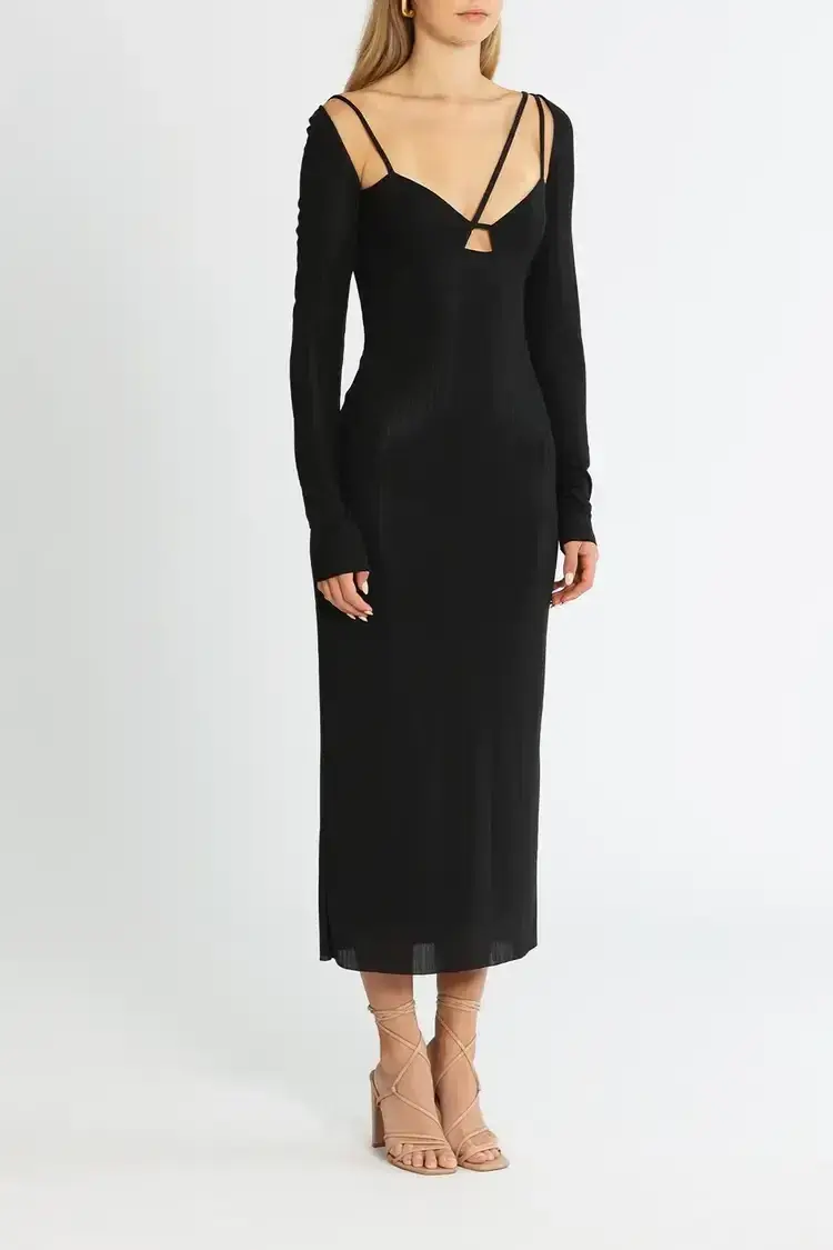 Camilla and Marc Verner Midi Dress in Black Size 10 - Image 2