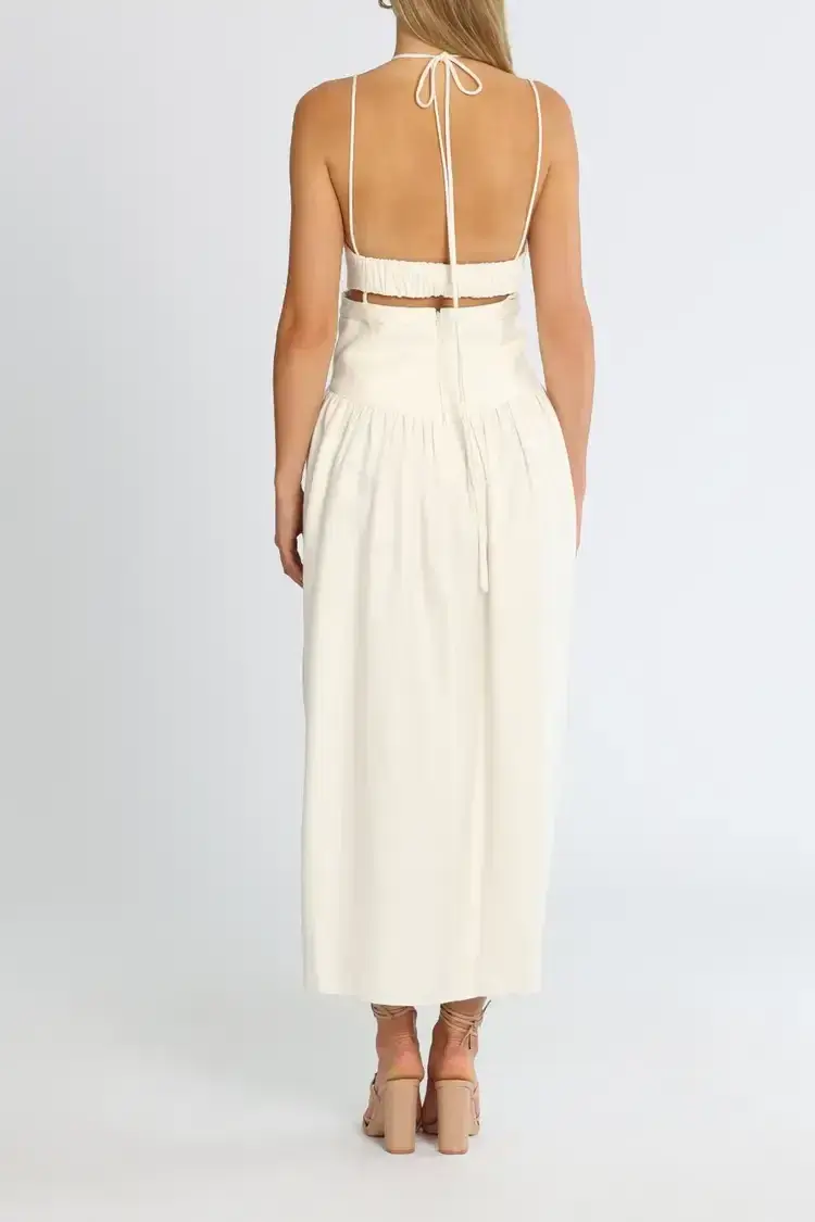 Camilla and Marc Alina Midi Dress in Cream Size 12 - Image 3