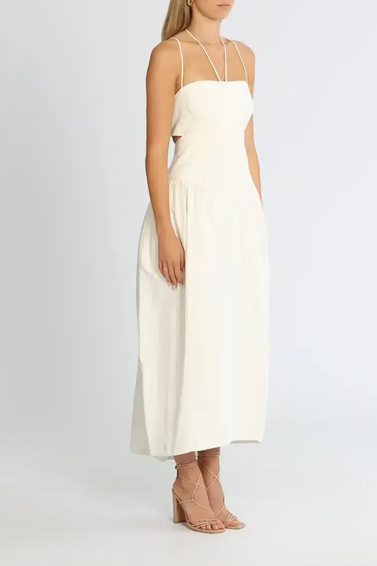 Camilla and Marc Alina Midi Dress in Cream Size 12 - Image 2