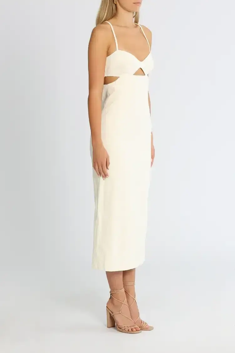 Camilla and Marc Walton Midi Dress in Cream Size 8 - Image 2