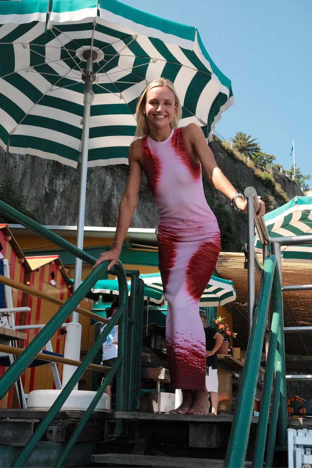 With Harper Lu Racer Dress in Isola Ocean Size S / AU 8 - Image 1
