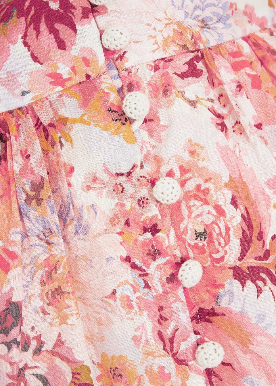 Zimmermann Devi Linen Mini Dress Floral Size 2 / AU 12 for rent on The Volte - main image