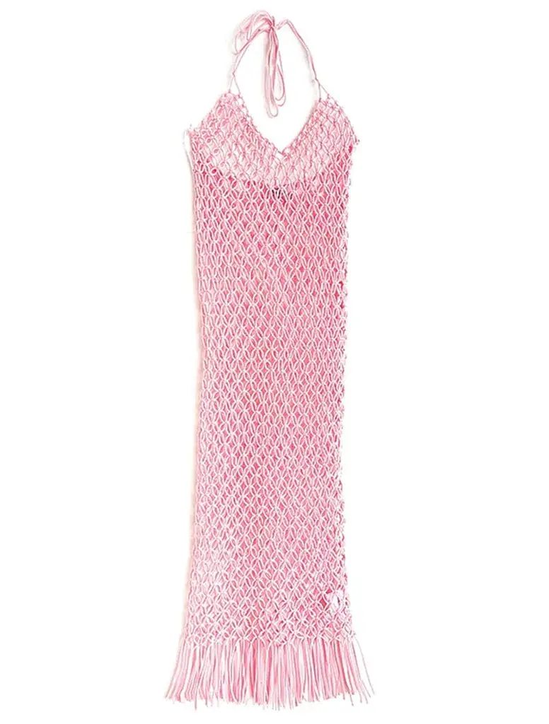 Wynn Hamlyn Saturday Dress Baby Pink Size 6 for rent on The Volte - main image