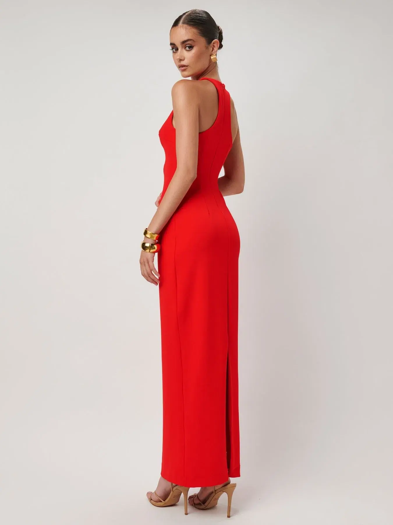 Effie Kats Eiza Gown Cherry Red Size 8  - Image 1