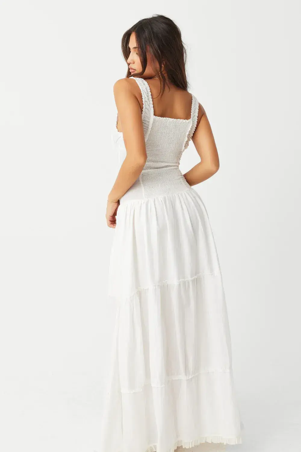 Frankie’s Bikinis Christabelle Ruffle Maxi Dress Sunrose Size XS/Au 6 - Image 2
