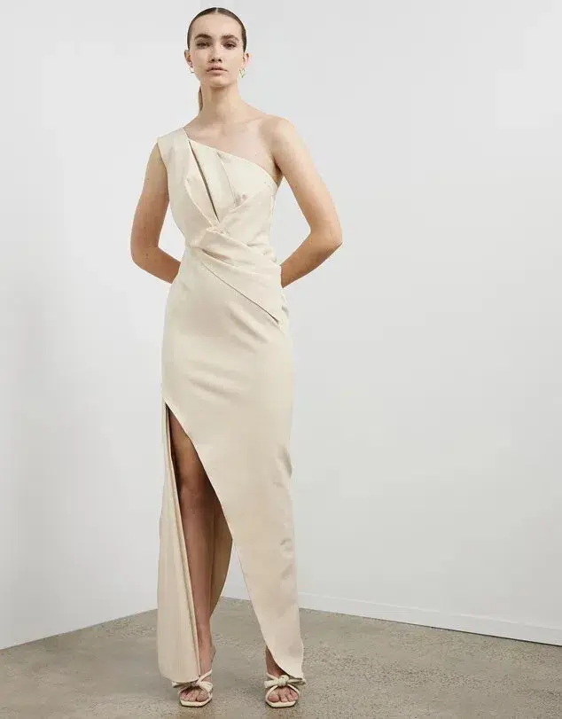 Rachel Gilbert Luna Gown Oat Size 2 /Au 10 - Image 1