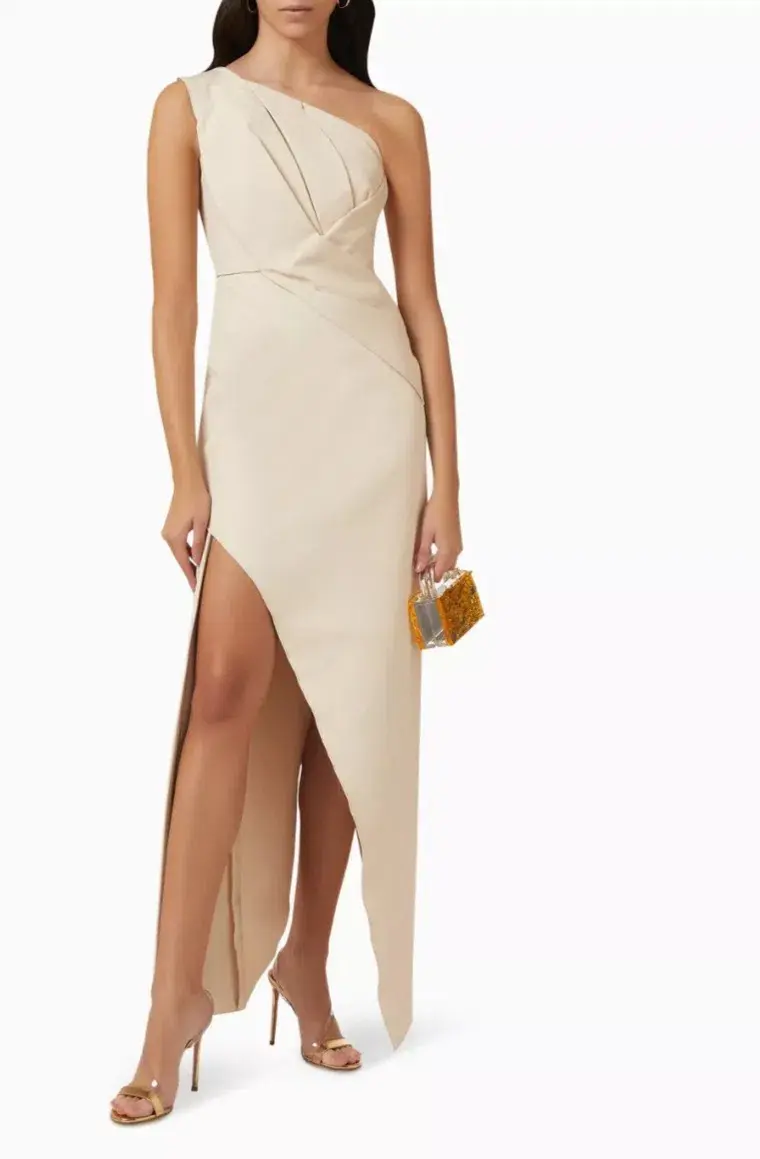 Rachel Gilbert Luna Gown Oat Size 2 /Au 10 - Image 4