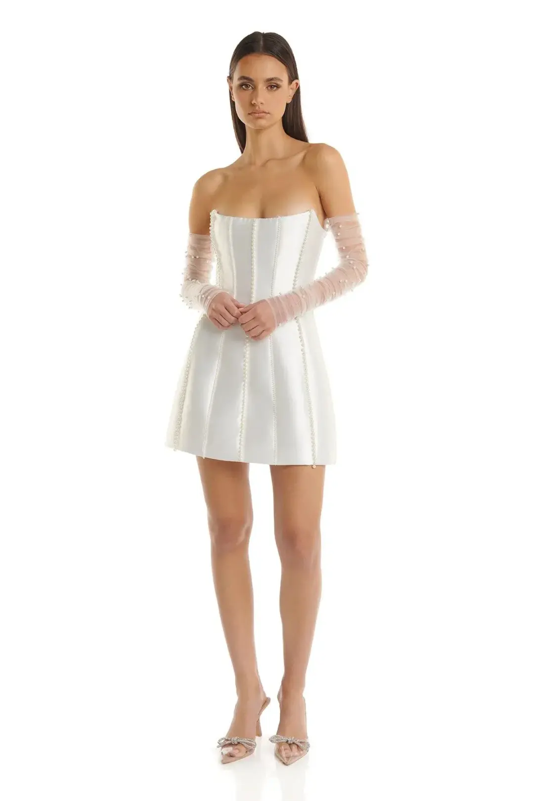 Eliya The Label Kayla Dress White Size 8 for rent on The Volte - main image