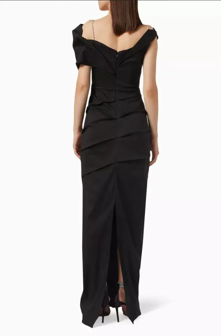 Rachel Gilbert Dahli Gown Black Size 3/ AU12 - Image 3