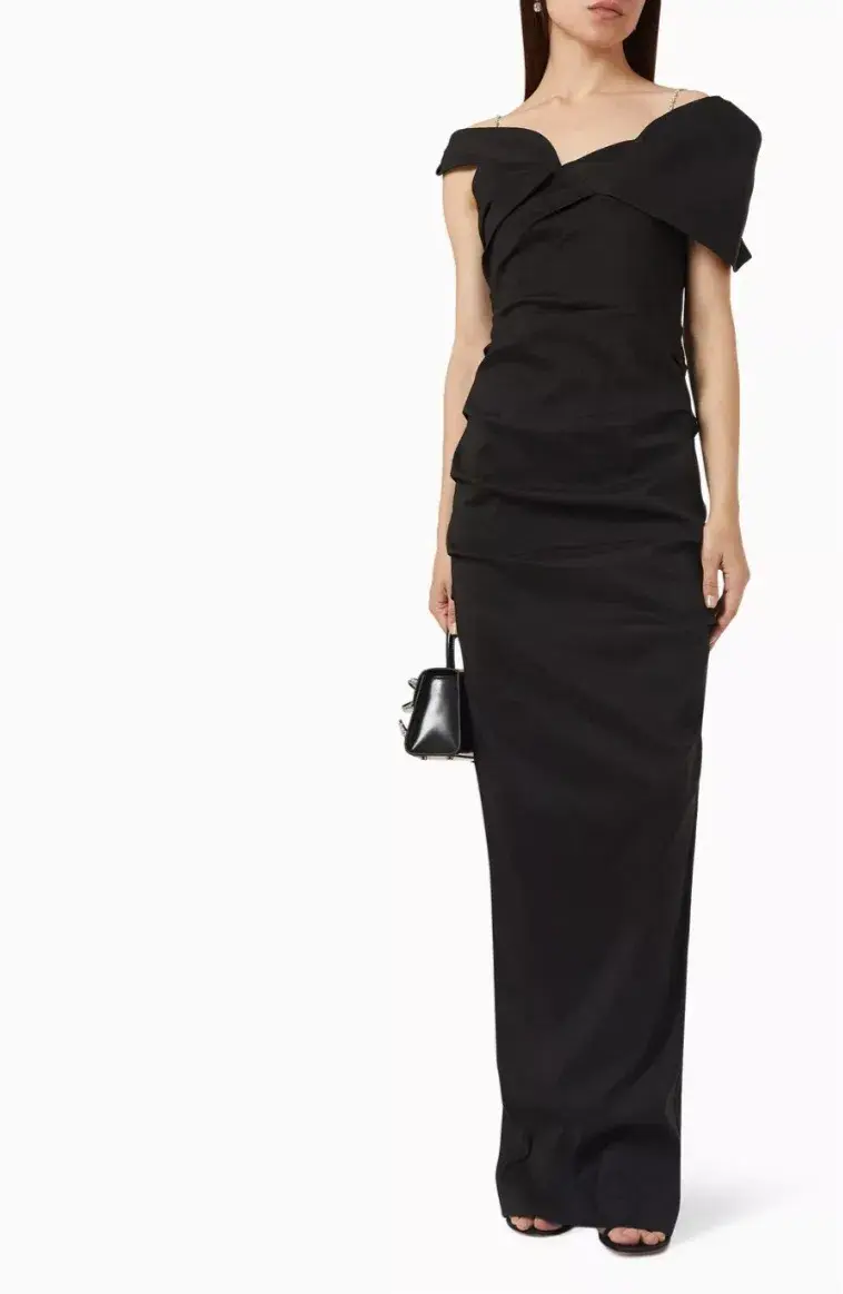 Rachel Gilbert Dahli Gown Black Size 3/ AU12 - Image 1