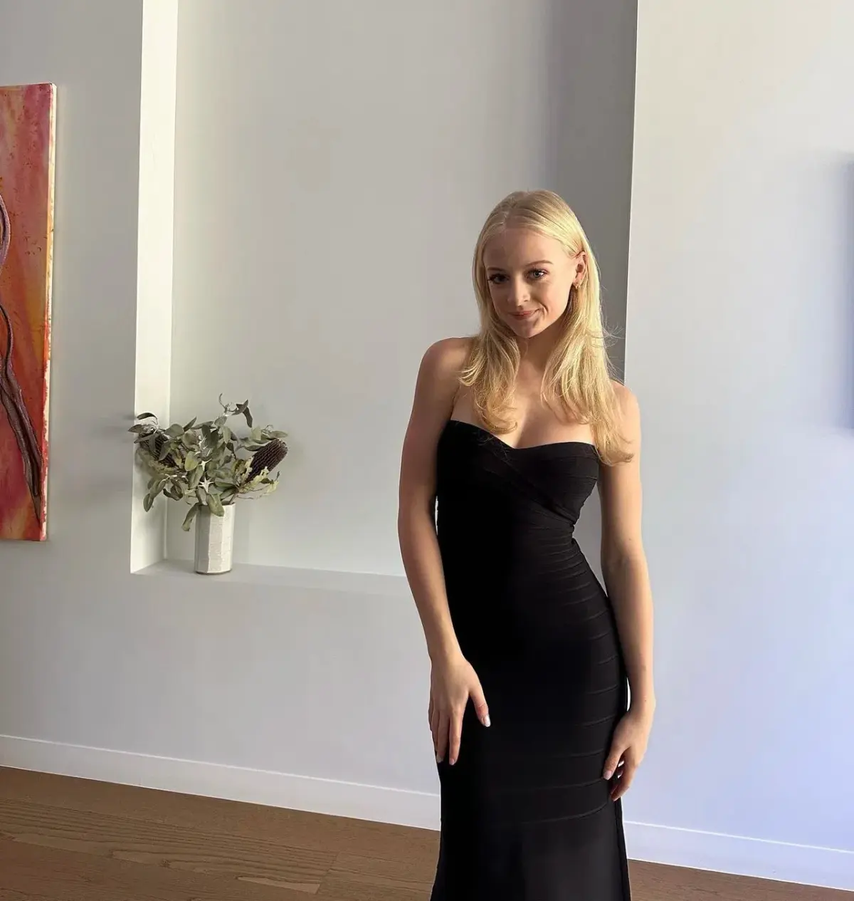 Herve Leger Black Sara Gown Size XS/AU6 - Image 3