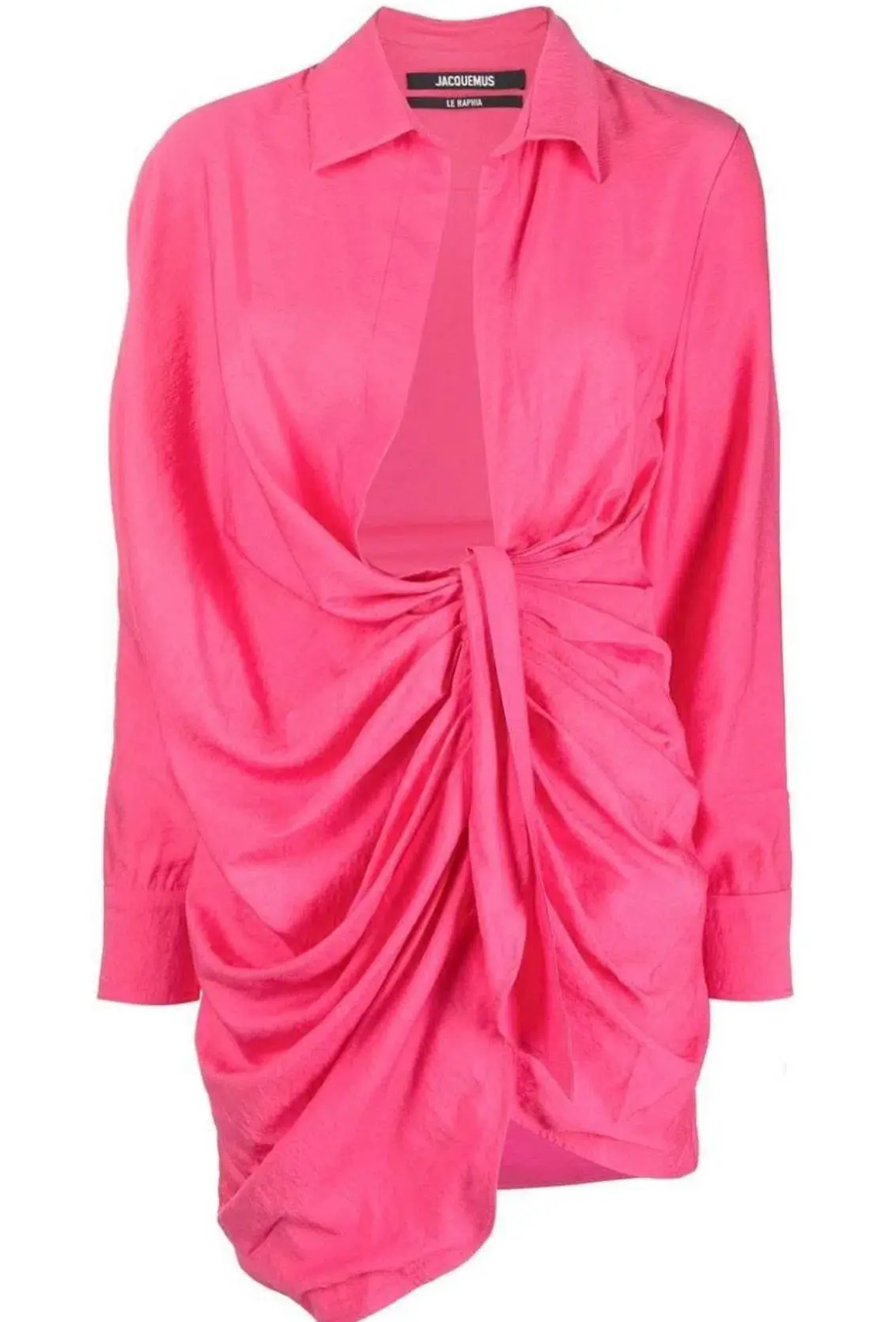 Jacquemus La Robe Bahia Shirtdress Pink Size S / AU 8 - Image 3
