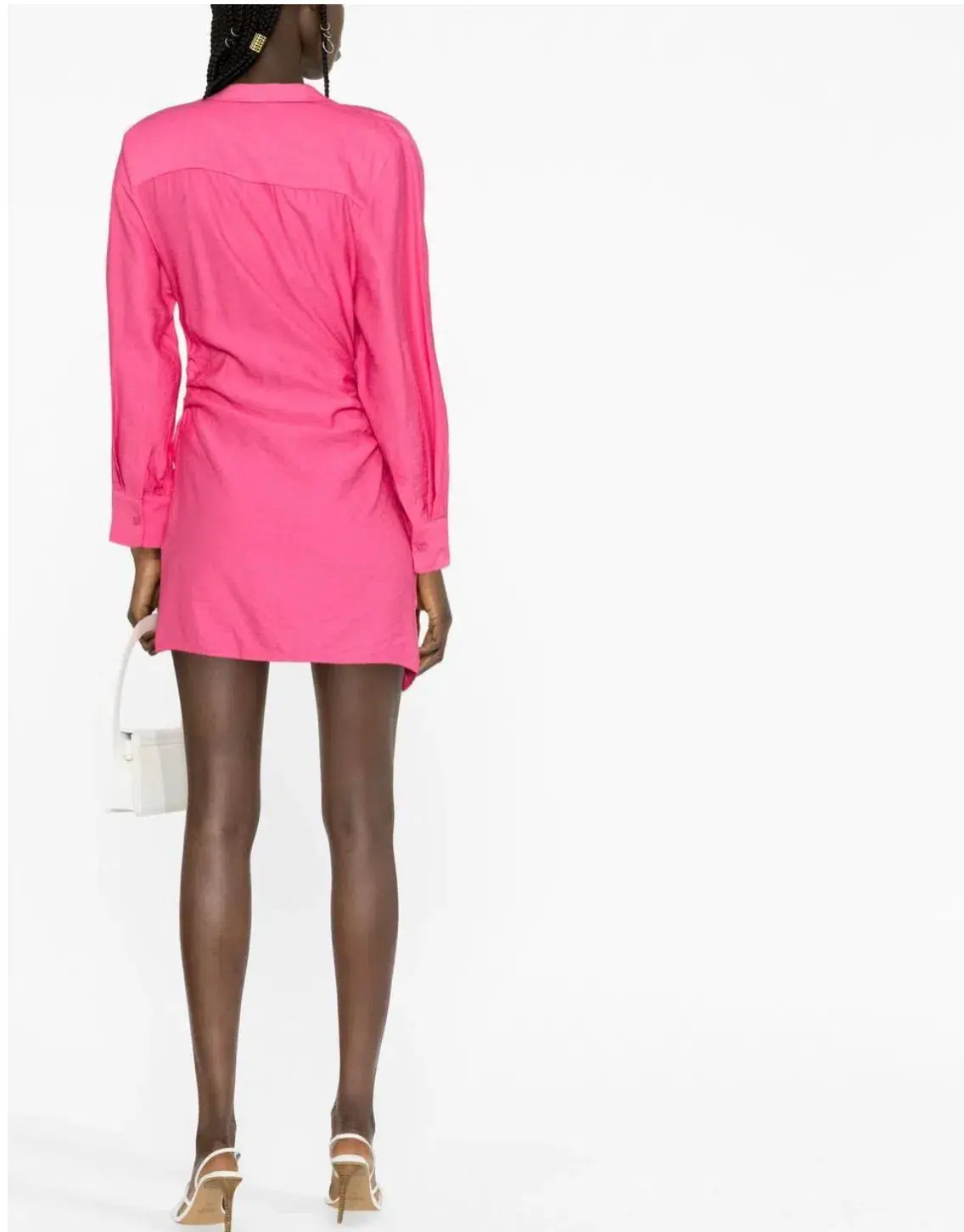 Jacquemus La Robe Bahia Shirtdress Pink Size S / AU 8 - Image 2