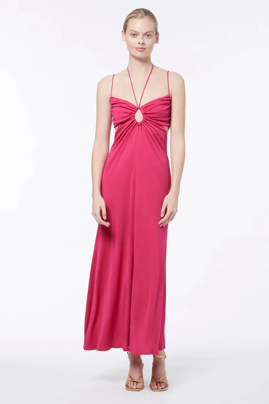 Manning Cartell Atomic Slip Midi Dress Pink Size 10 - Image 1