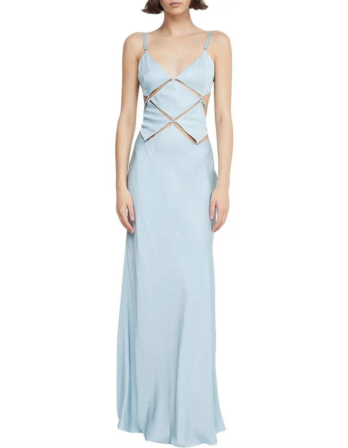 Bec & Bridge Diamond Days Strap Maxi Dress Cloud Blue Size 10 - Image 2