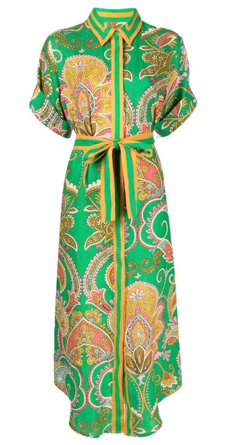Alémais Marion Shirtdress Green Size 8 for rent on The Volte - main image