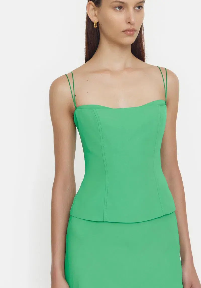 Viktoria & Woods Saxophone Top Green Size 8 - Image 2