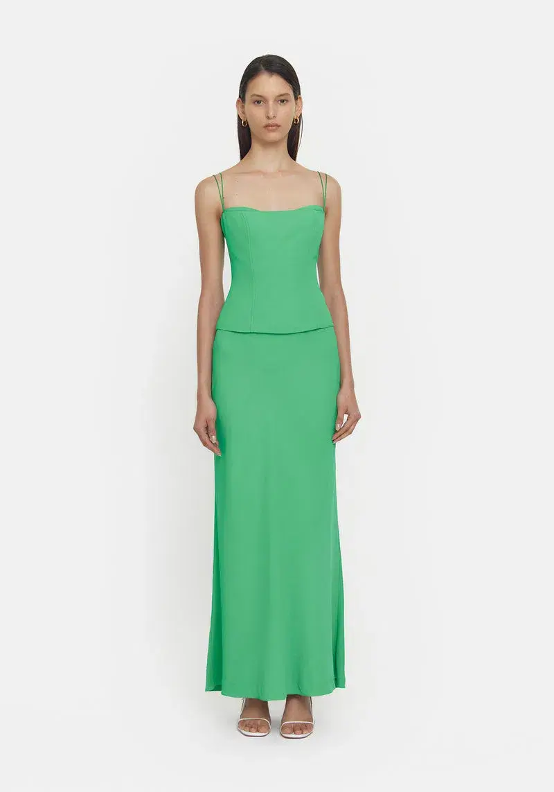 Viktoria & Woods Saxophone Top Green Size 8 - Image 1