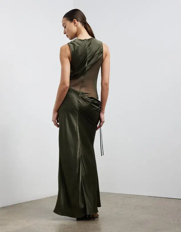 Christopher Esber Verdant Falls Dress Green Size 8  - Image 2
