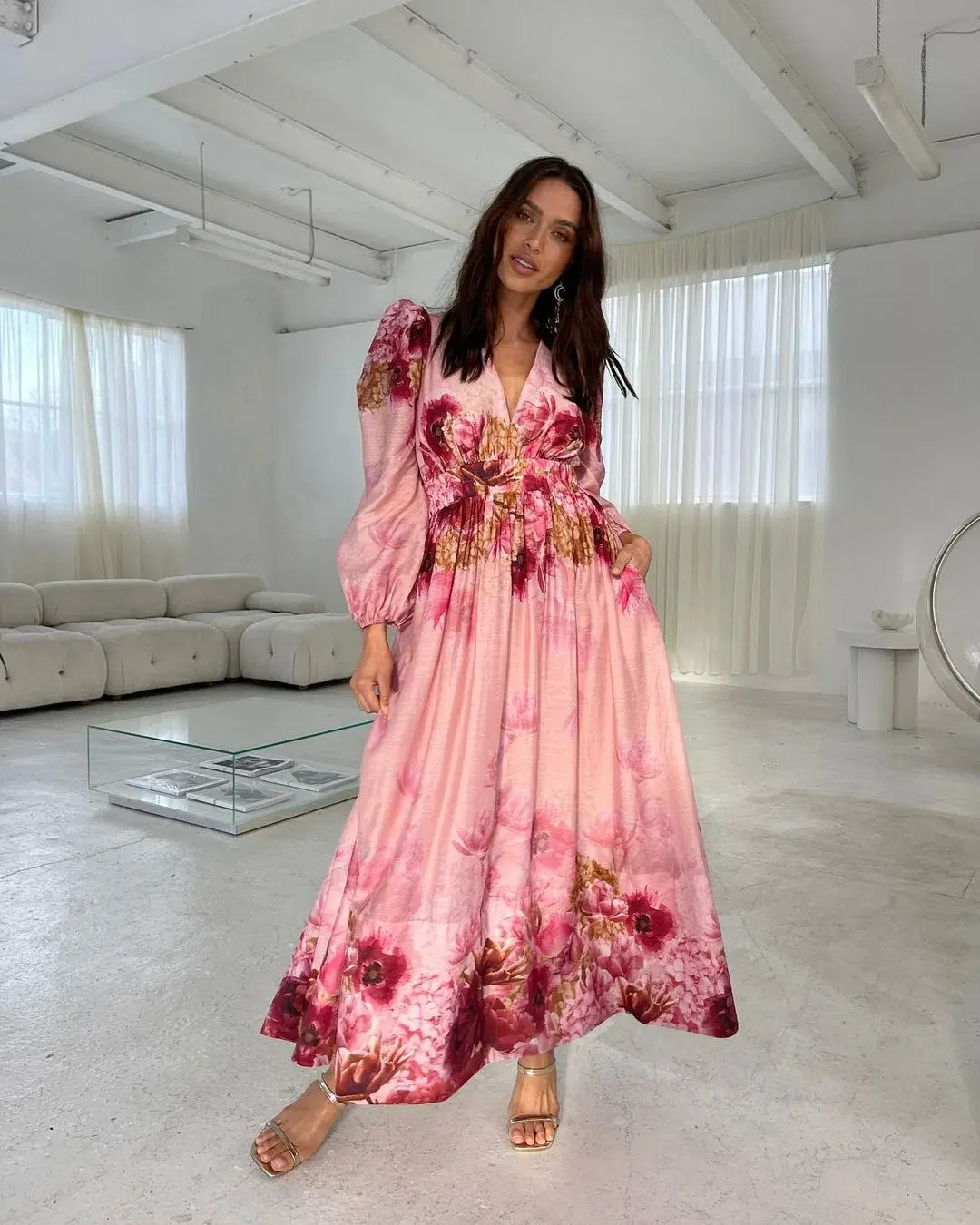 Sheike Swan Lake Dress Floral Size 12 - Image 1
