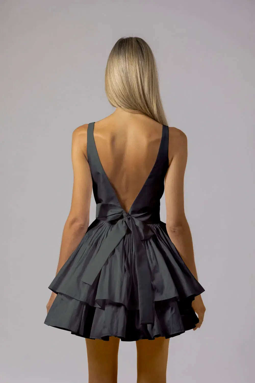 Alin Le' Kal Erica Dress in Noir Size 6 for rent on The Volte - main image