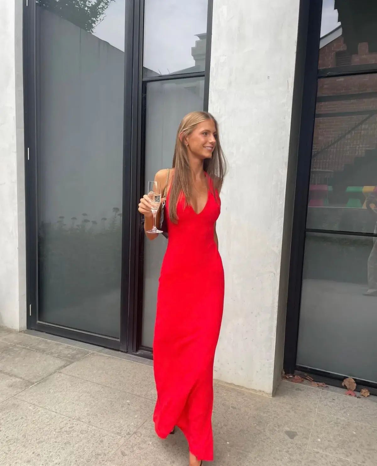 Effie Kats Eiza Gown Red Size S/Au 8 - Image 3