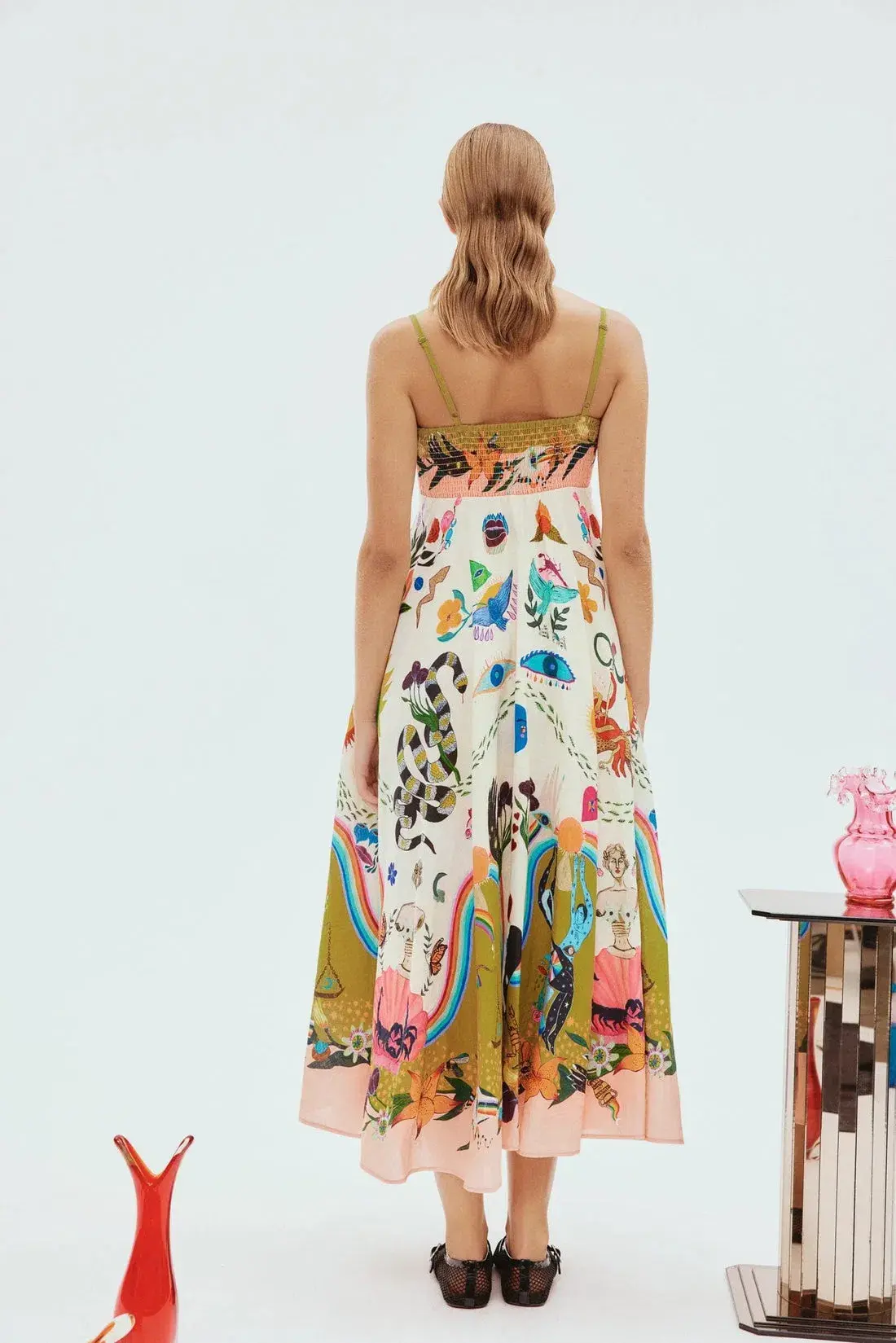 Alemais Evergreen Sundress Multi Print Size 16 - Image 3