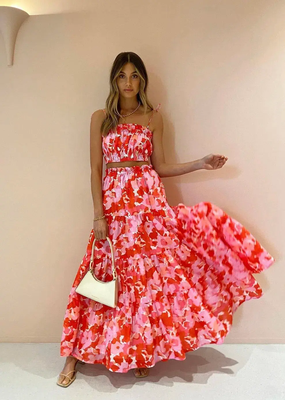 Steele Layla Top & Flora Skirt in Camellia Size 10  - Image 2