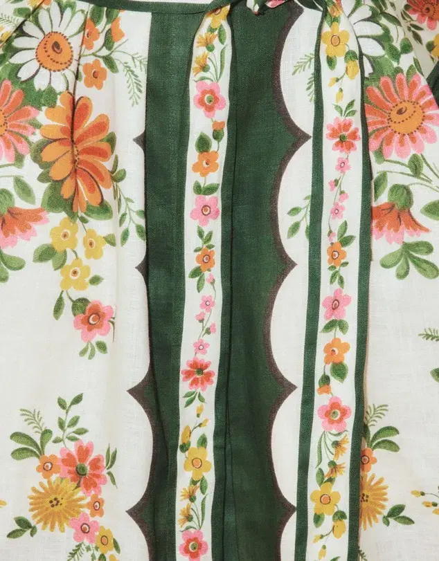 Alemais Elisabetta Shirtdress Floral Size 16 - Image 6