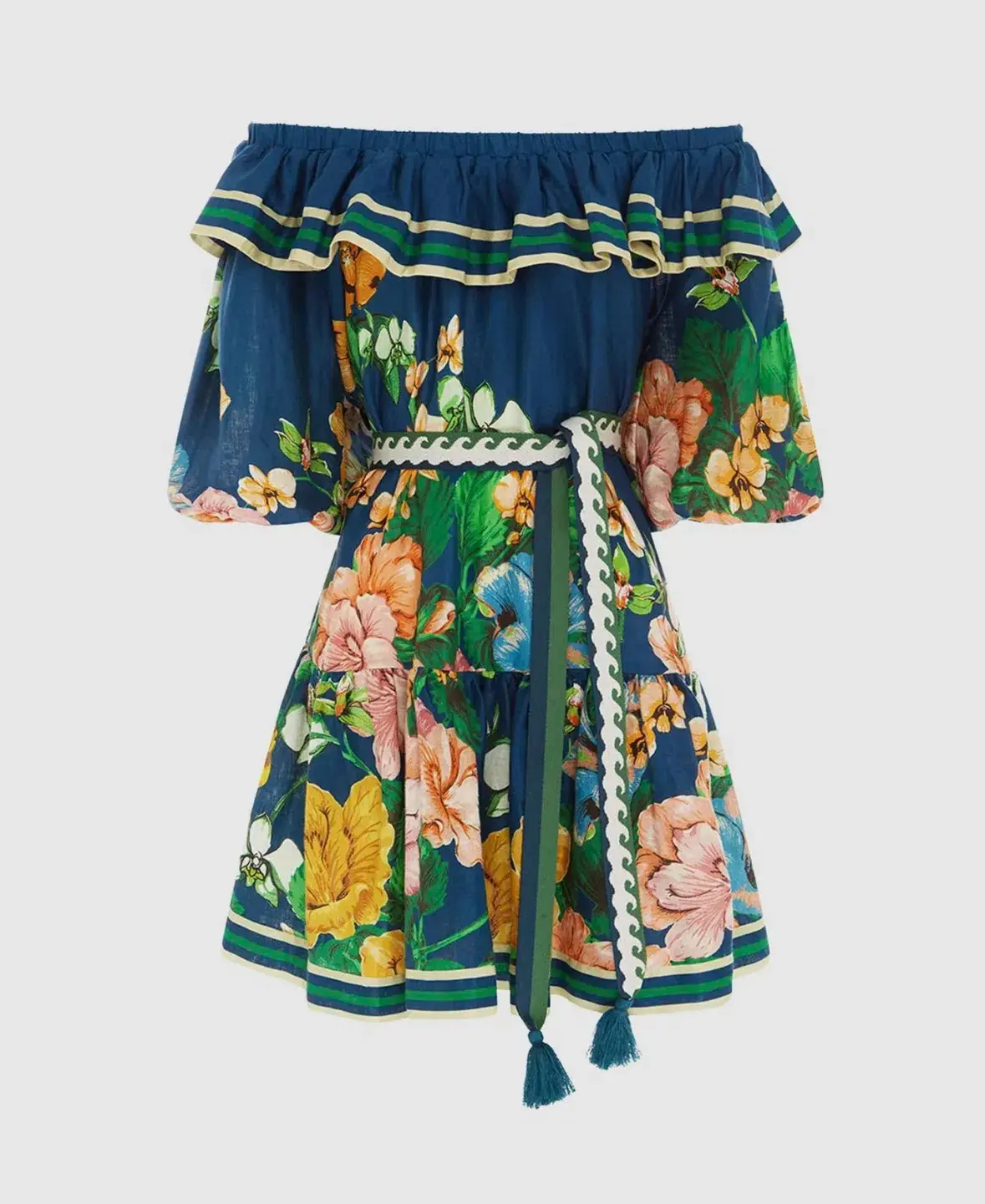 Alemais Lyla Frill Neck Mini Dress Floral Size 16 - Image 5