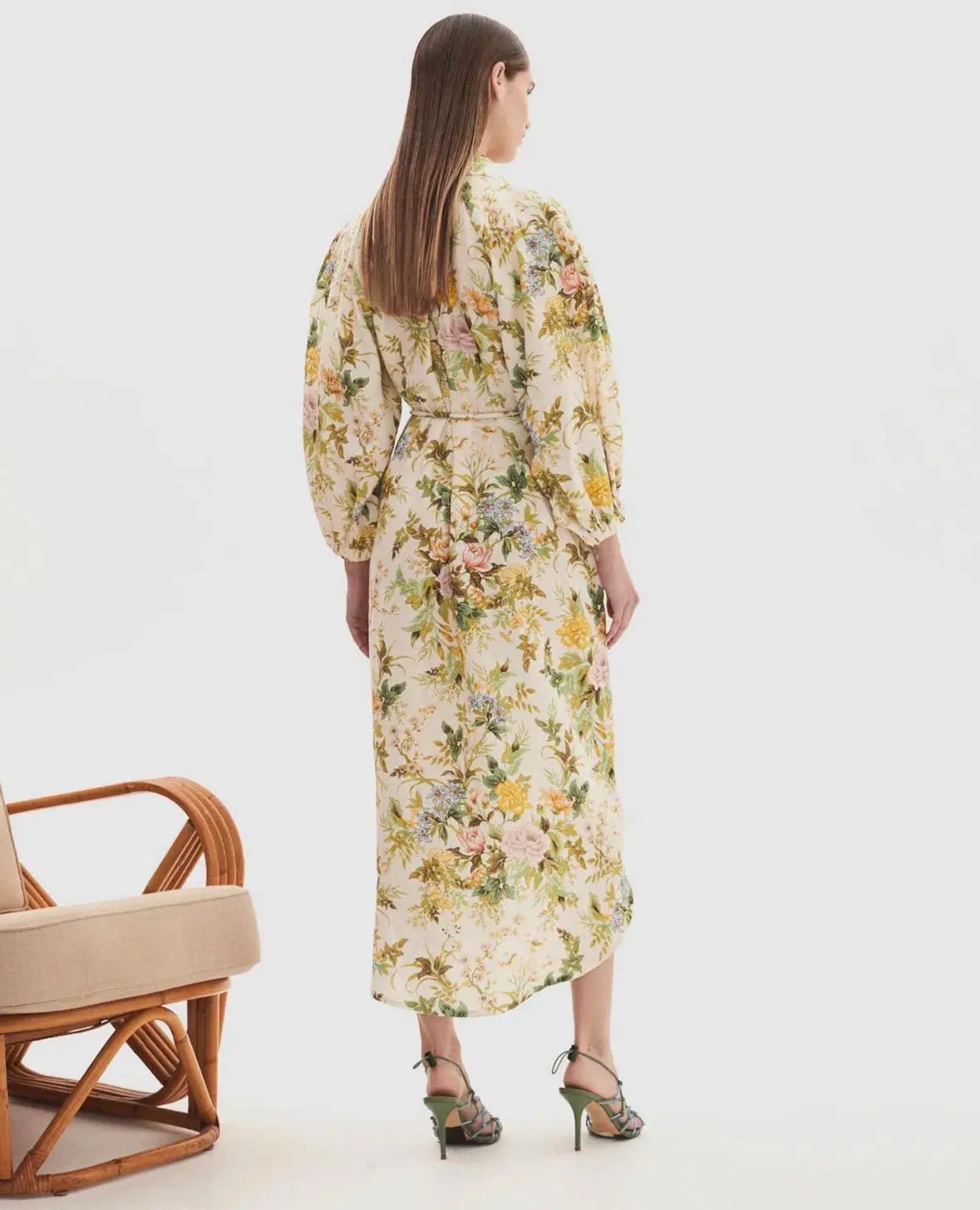 Alemais Eden Midi Dress Floral Size 16 - Image 3