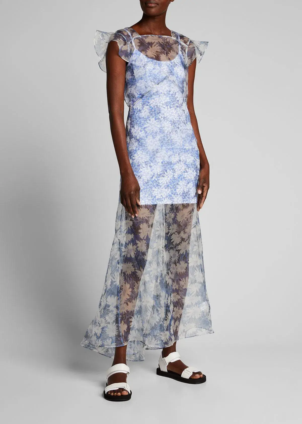 Sir The Label Anais Dress Blue Floral Size AU 10 - Image 1