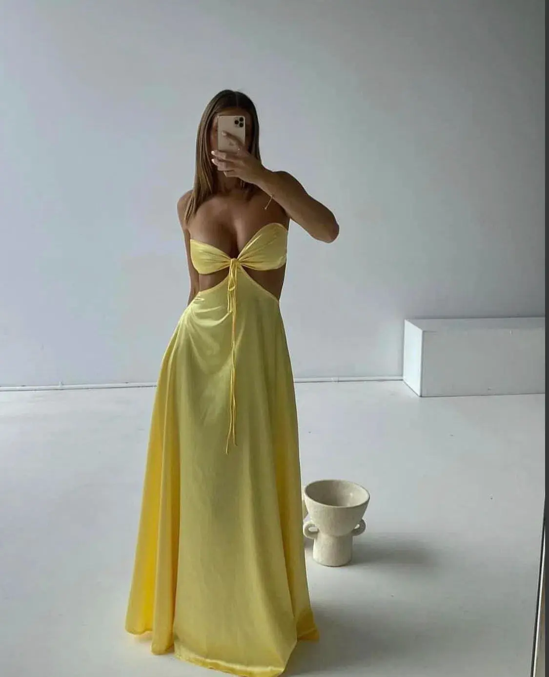 Lane & Sass Lucy Dress Lemon Size XXS / AU 4 - Image 1