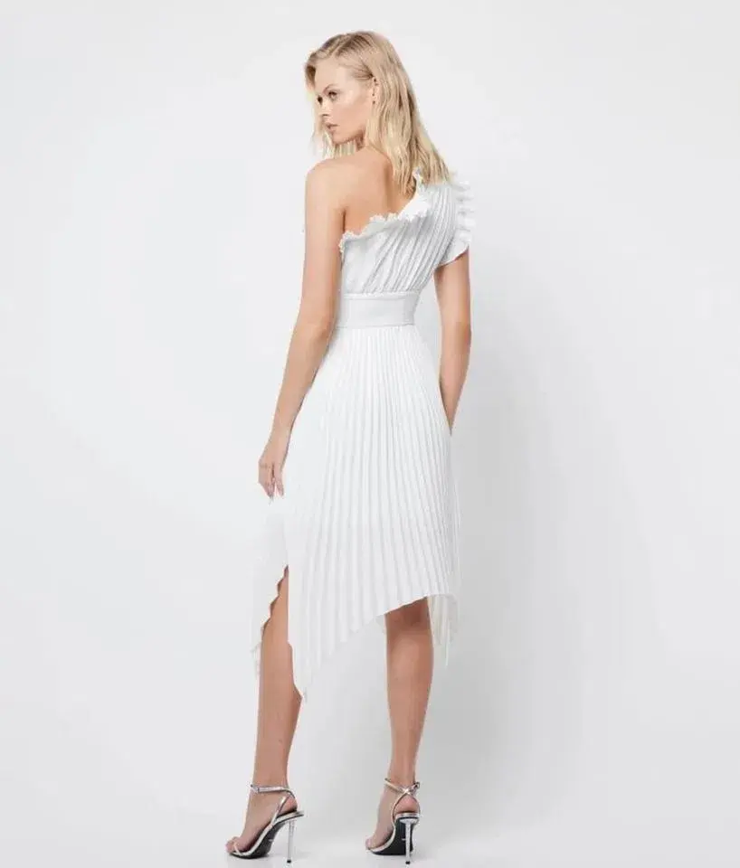  Mossman The Lady Like Midi Dress White Size 6 for rent on The Volte - main image