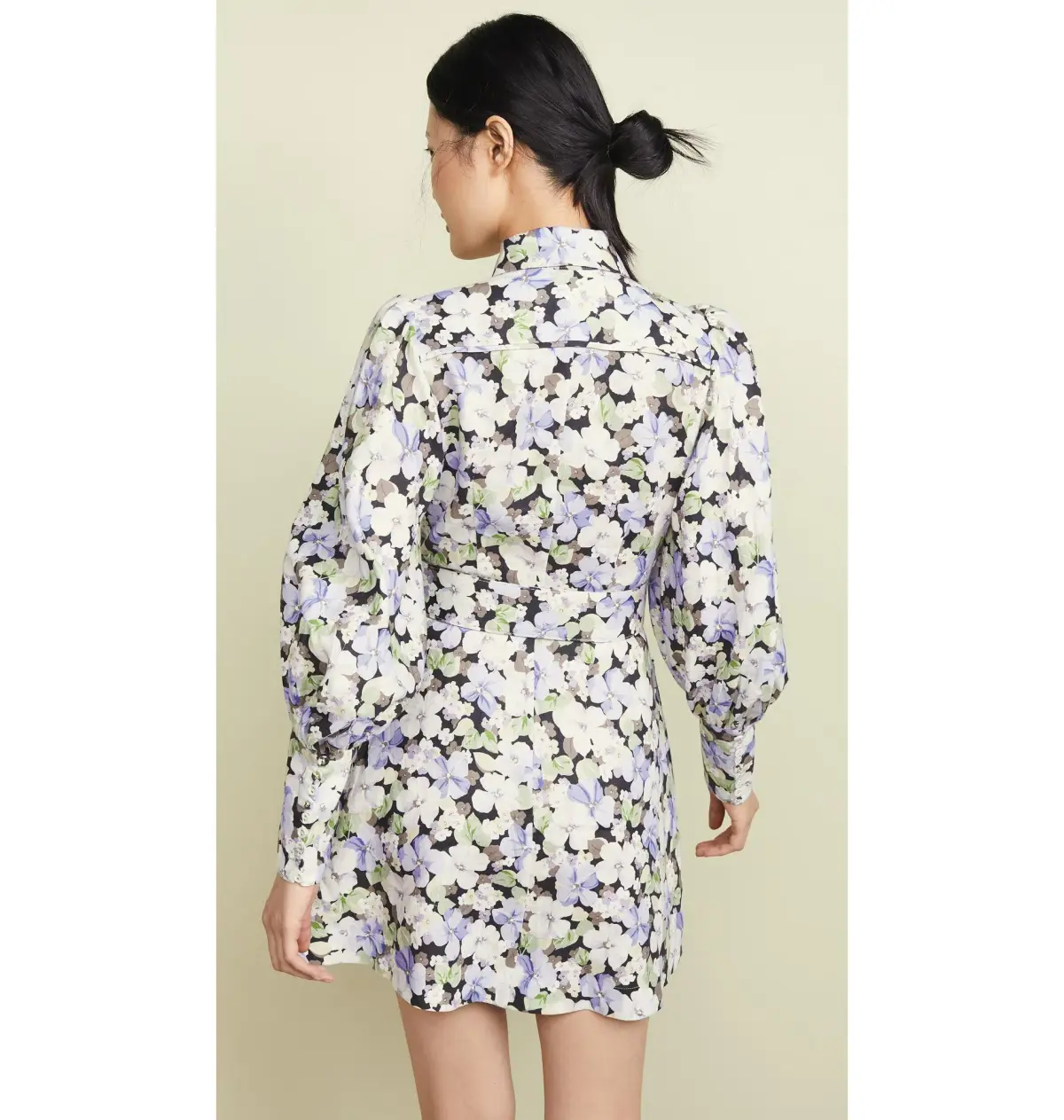 Zimmermann Ninety Six Short Shirt Dress Dark Pansy Size 2 / Au 12  - Image 5