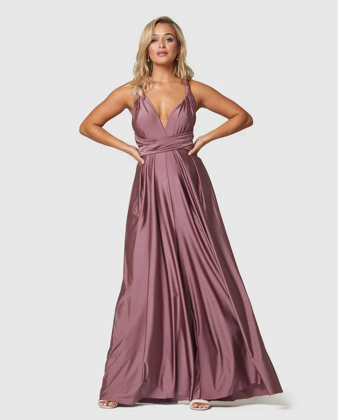 Tania Olsen Petra Formal Jumpsuit Tea Rose Size 8 - Image 1