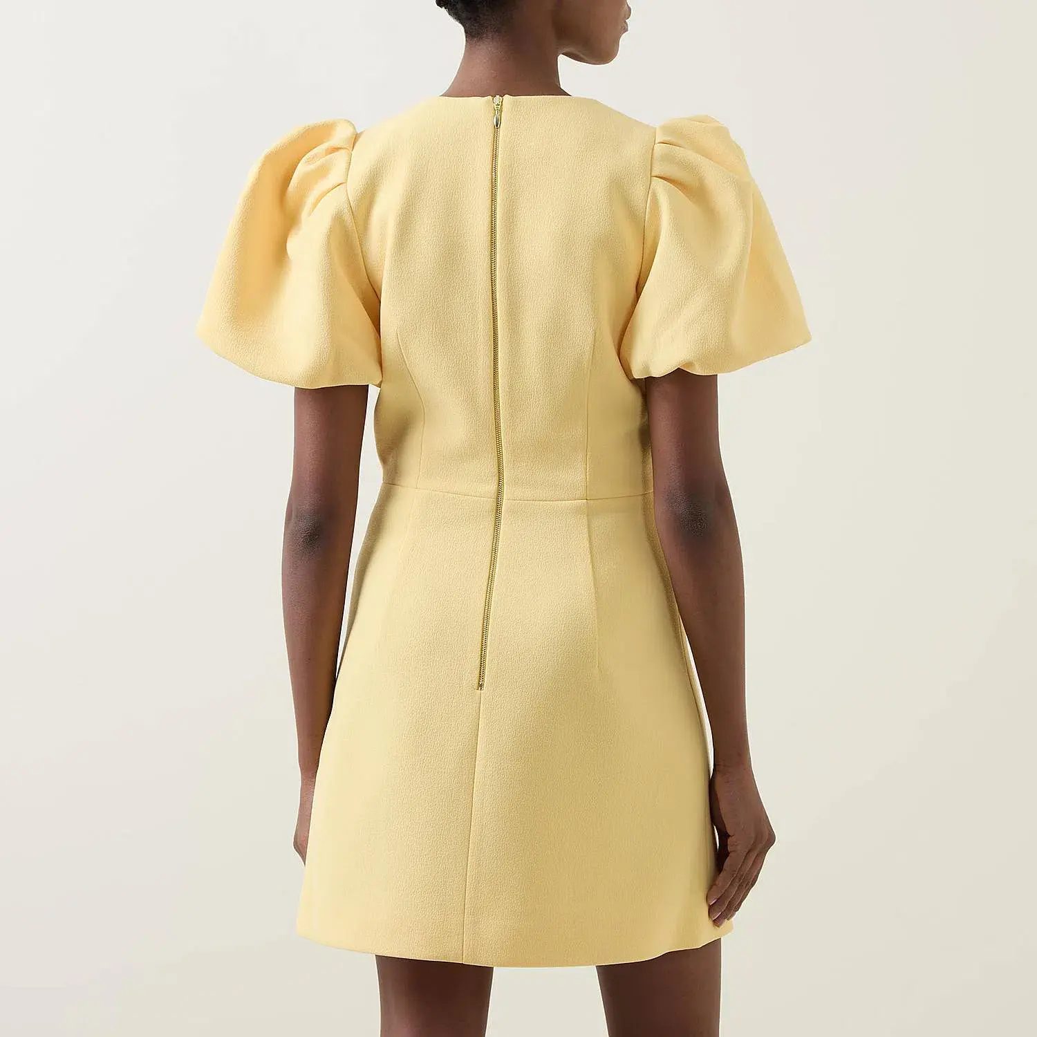 Rebecca Vallance Chloe Bow Mini Dress Yellow Size 8 - Image 3