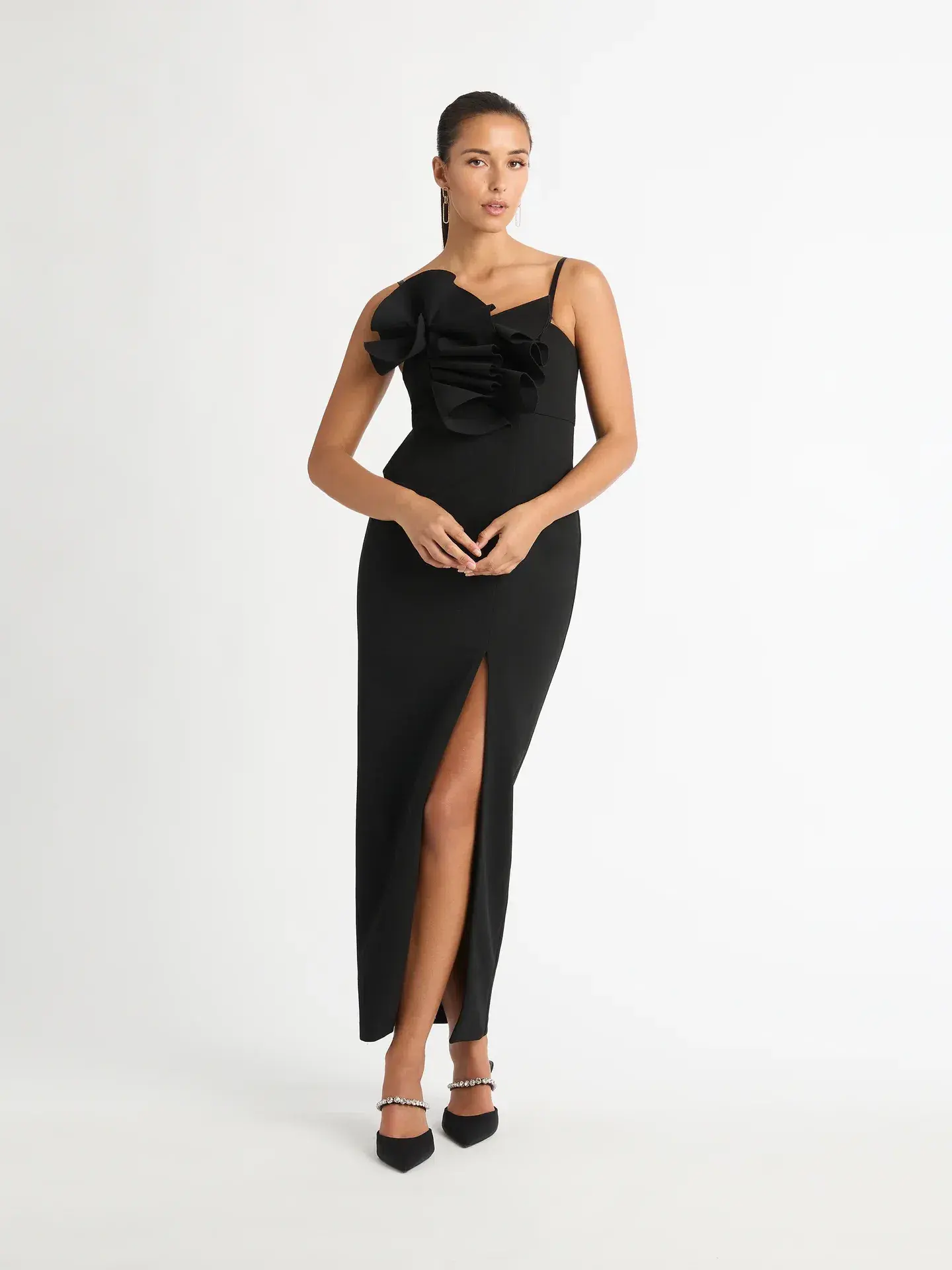 Sheike Origami Dress Black Size 16 - Image 2