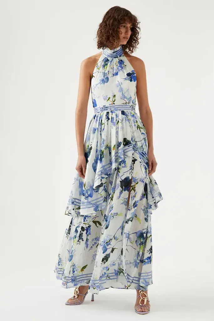 Aje Sienna Maxi Dress Lavenders of Provence Size 14 - Image 1