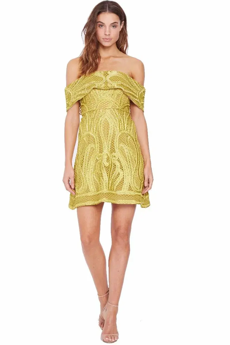 Thurley Ravello Mini Dress Yellow Size 10 - Image 1