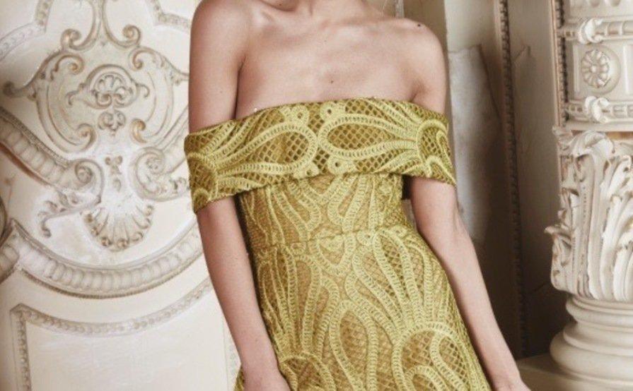 Thurley Ravello Mini Dress Yellow Size 10 - Image 3