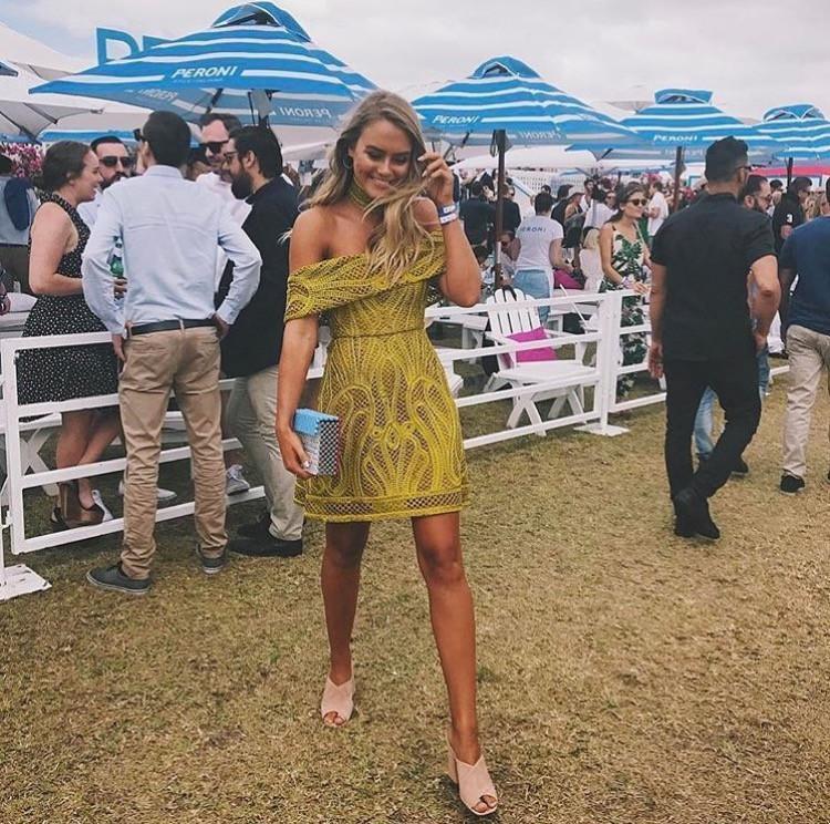 Thurley Ravello Mini Dress Yellow Size 10 for rent on The Volte - main image