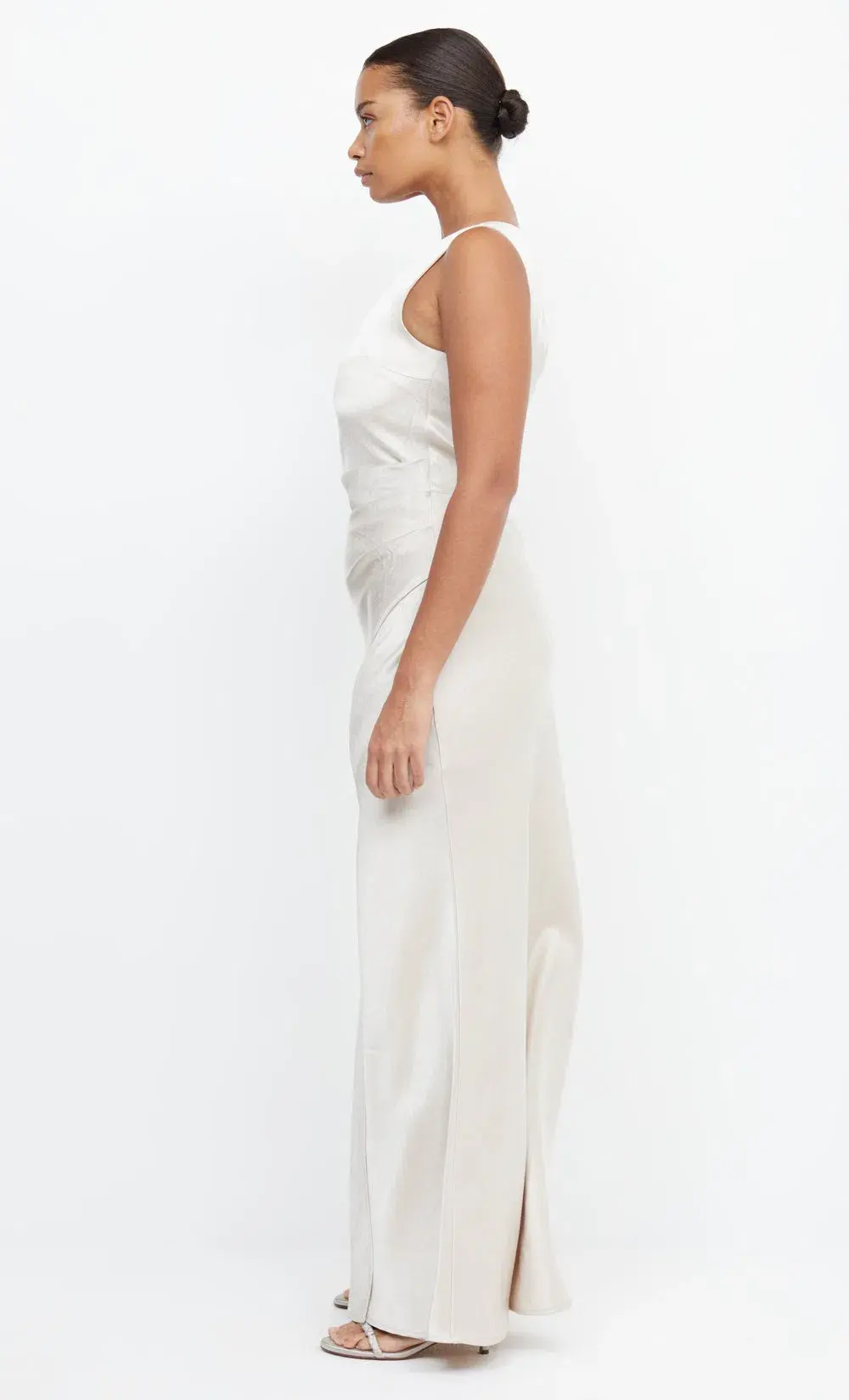Bec & Bridge The Dreamer Asym Dress Sand Size 6 - Image 5