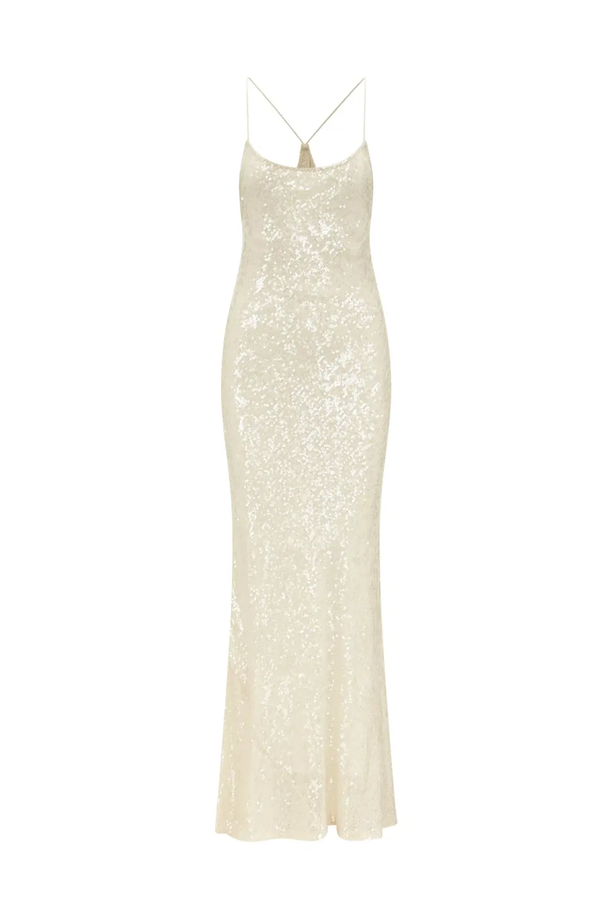 Rat & Boa Olympia Dress Cream Sequin Size M/Au 10 - Image 3